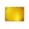 69820 (2) CHAPA OVAL ORO