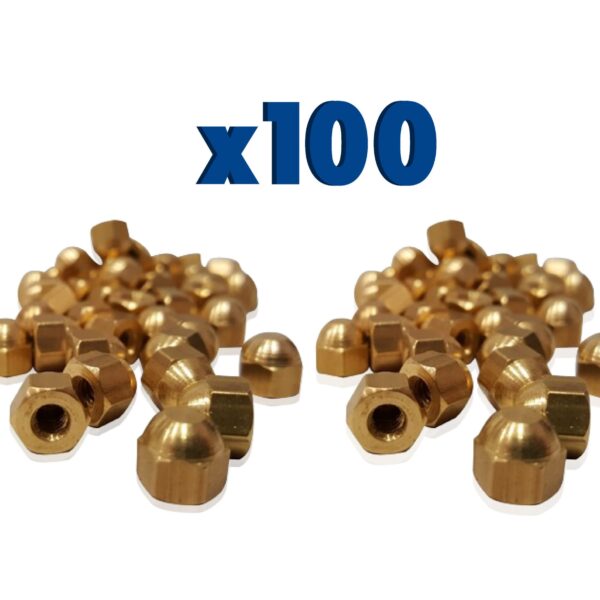 TUERCAS CIEGAS BRONCE X100 ó X 50 U.